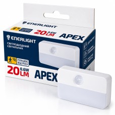 Светильник ENERLIGHT Apex 20Лм 4000К ААх3 с датчиком движения 9153