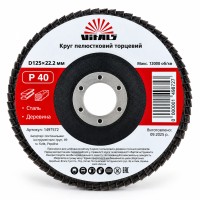 Круг КЛТ ф125мм №40 149672 Vituls (пелюстковий)
