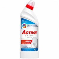 Засіб для чищення унітазів Active 1л Extra White 12шт/ящ
