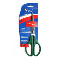 Ножницы офисные 17,1см. Eco Eagle TY800S синие, 1шт, 24шт / уп