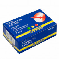 Кнопка Buromax 5106 цветные (50шт)