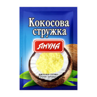 Кокосовая стружка Ямуна ЖЕЛТАЯ 25г, 1шт, 5шт / уп, 35шт / ящ