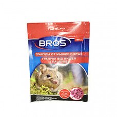Отрута для мишей "Брос" гранули пакет 90гр 1шт 20шт/ящ