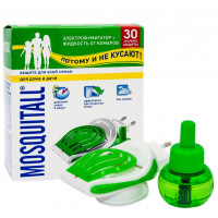 Електрофумігатор+рідина від комарів (45 ночей) "MOSQUITALL" Захист для всієї родини 30мл 5345/1289