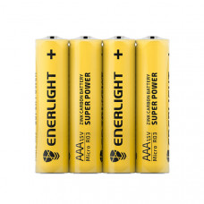 Батарейка Enerligh SuperPower жовта ААА R03 спайка 4шт 2116, 40шт/бл 4823093502116