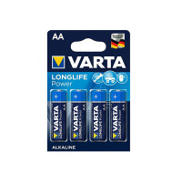 Батарейка Varta HIGH ENERGY/LONGLIFE POWER темно-сині AA ALKALINE R6 блістер 4шт 9435, 80шт/бл  4008496559435