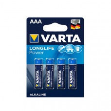 Батарейка Varta HIGH ENERGY/LONGLIFE POWER темно-сині AAA ALKALINE R03 блістер 4шт 9749, 40шт/бл