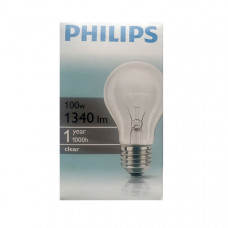 Лампа розжарювання Philips Stan 100W E27 230V A55 CL 1CT/12X10F 9724(9748), 120шт/ящ