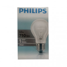 Лампа розжарювання Philips Stan 60W E27 230V A55 CL 1CT/12X10F 9878(9892), 120шт/ящ