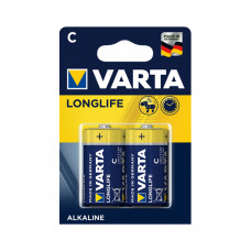 Батарейка Varta LONGLIFE C BLI 2 ALKALINE блістер 2шт 5263, 10шт/бл