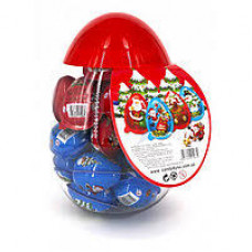 Шоколадні яйця "Джой" Merry Christmas БАНКА 12г, 30шт/уп, 240шт/ящ