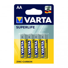 Батарейка Varta Superlife АА FOL ZINC-CARBON блістер 4шт 6465, 60шт/бл