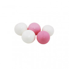 Прикраса для торта Желейні кульки білі/рожеві (5шт) 8уп/ящ