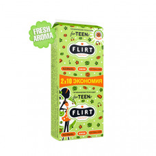 Прокладки WКL24G FLIRT  teen cotton&care 4 капли 240мм DUO 20шт/ящ