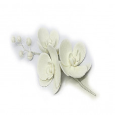 Прикраса для торта Гілочка орхідеї біла (6шт/уп)