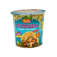 Вермишель быстрого приготовления со вкусом грибов 80г 24шт / ящ Golden Dragon