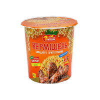 Вермішель швидкого приготування зі смаком курки 80г 24шт/ящ Golden Dragon 4820244490025
