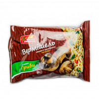 Вермишель быстрого приготовления со вкусом грибов не острая 65г 104шт / ящ Golden Dragon