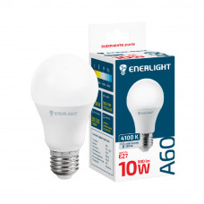 Лампа світодіодна Enerlight А60 Е27 10Вт  4100К 4905, 1шт, 100шт/ящ