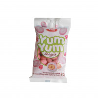 Драже Арахіс в йогурті "YUM-YUM" з аром. малини 80гр 30шт/бл КЛИМ 1106