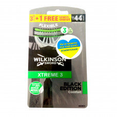 Станки Wilkinson для чол. одн. Xtreme3 Black 3+1шт 3900