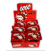 Печиво GOGO шоколад 25гр 24шт/бл 144шт/ящ