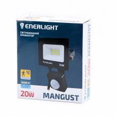 Прожектор світодіодний Enerlight MANGUST з датчиком руху 20Вт 6500K 6756 1шт