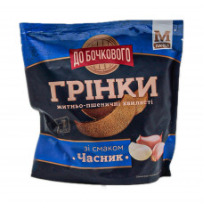 Гренки Волнистые ржано-пшеничные со вкусом Чеснока 80гр 8шт/ящ