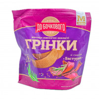 Гренки Волнистые ржано-пшеничные со вкусом Бастурма 80гр 8шт/ящ