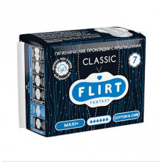 Прокладки WКL08К FLIRT classic cotton&care 6 краплі 280мм 24шт/ящ