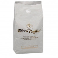 Кофе в зернах Ricco Coffee Platinum Selection (белый + логотип) 1кг, 1шт, 10шт / ящ