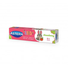 Зубная паста ASTERA Детская клубника (0-4рокив) 50мл 12шт / ящ