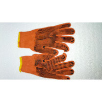 Перчатки рабочие оранжевые (12шт)