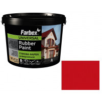 Фарба гумова червона, ТМ "Farbex" - 1,2л  3209