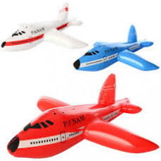 Надувна іграшка MSW 021 літак, 3 кольори, кул., 14-16 см.