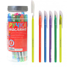 Ручка масляна 1Вересня синя 411080 (30шт)