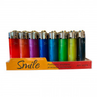 Зажигалки "SMILE" пьезо цветная 5102 (50шт)
