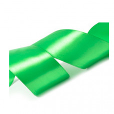 Стрічка Атласна Яскраво-зелений  №52 5см (33м)