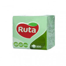 Серветки Ruta 24*24 100л 1ш зелені (28шт)