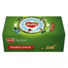 Серветки косметичні Ruta Family Pack Brick 200л 2ш білі