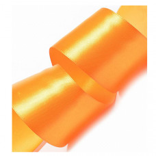 Стрічка Атласна Золотисто-оранжева №25 5см (33м)