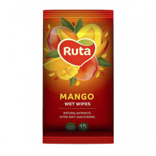 Вологі серветки Ruta Selecta Mango 15шт з екстрактом манго