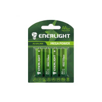 Батарейка Enerligh MegaPower зеленая АА R6 блистер 4шт 1867, 48шт/бл