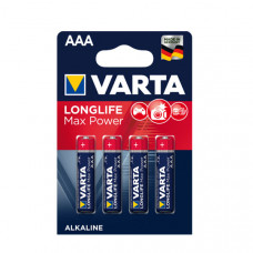 Батарейка Varta MAX T./LONGLIFE MAX POWER AAA ALKALINE блістер 4шт 4734
