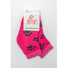 Шкарпетки дитячі теплі 351,14 малинові,1г