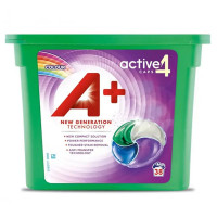 Гелеві капсули для прання A+ 4в1 Колор (38шт)