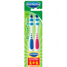 Зубні щітки ASTERA Activ Сlean Medium 1+1 (72)