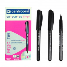 Маркер Centropen 4606 CD-Pen 1мм черный (10шт)