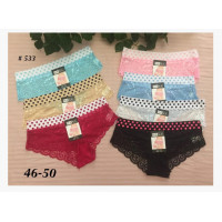 Трусы женские с кружевом 533 XL (24шт)
