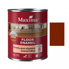 Емаль для підлоги ПФ-266 зносостійка глянсова, червоно-коричнева ТМ "Maxima" 2.3кг